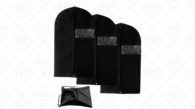 Garment Bags + Shoe Bag | $8 | Amazon | Use code OUZLSURP